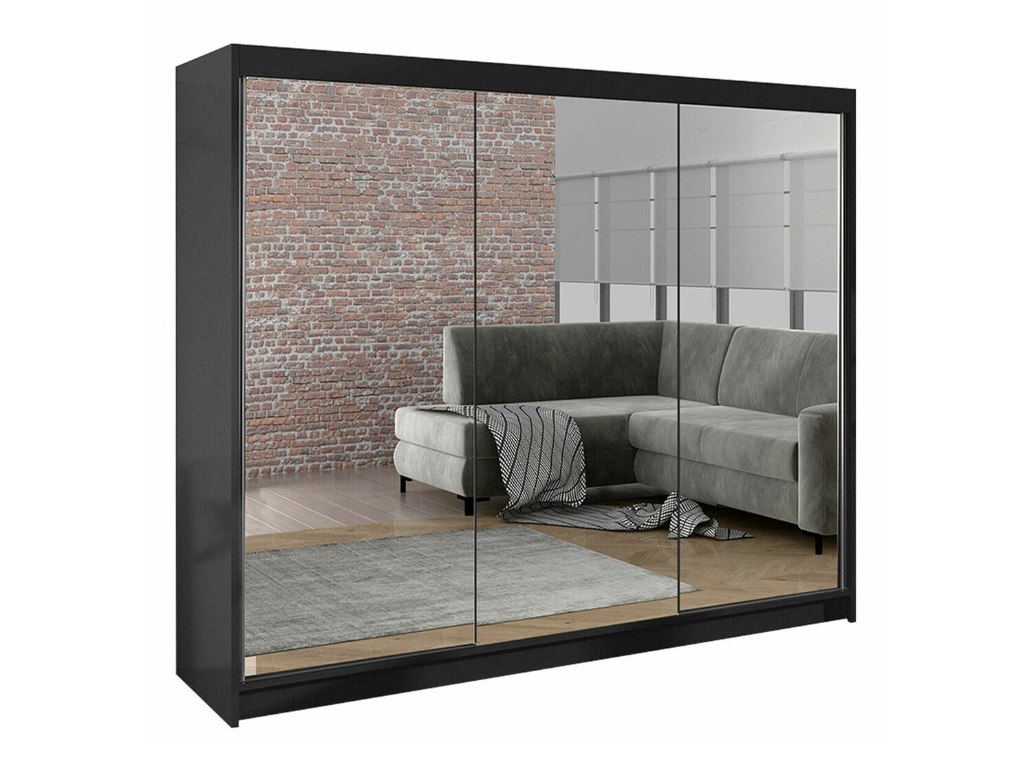 Ormar Closico Durion III (Crna)