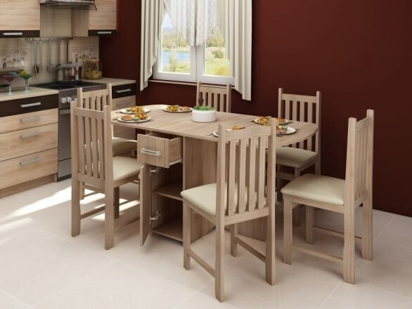 Sklopivi stol Gilroy 105 (Sonoma hrast)