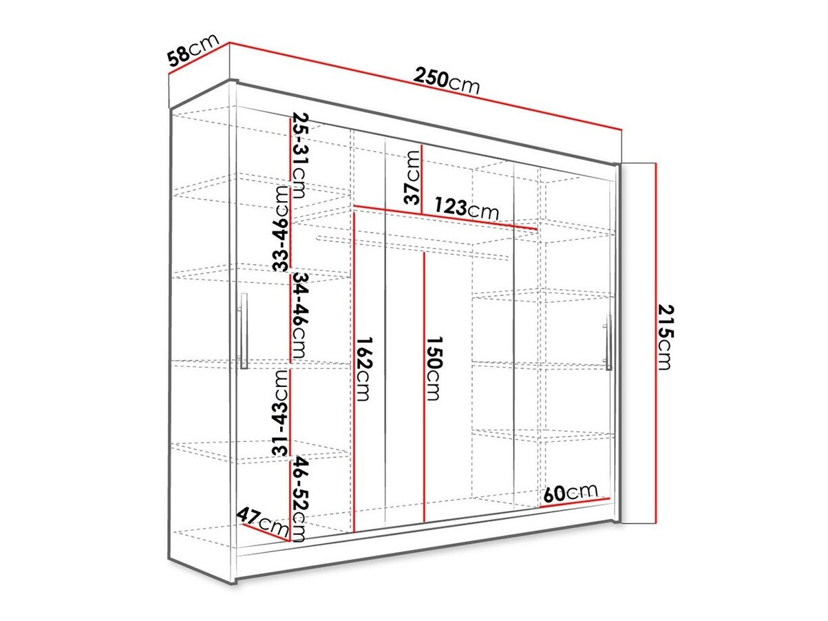 Ormar Closico Ordo II (Crna)