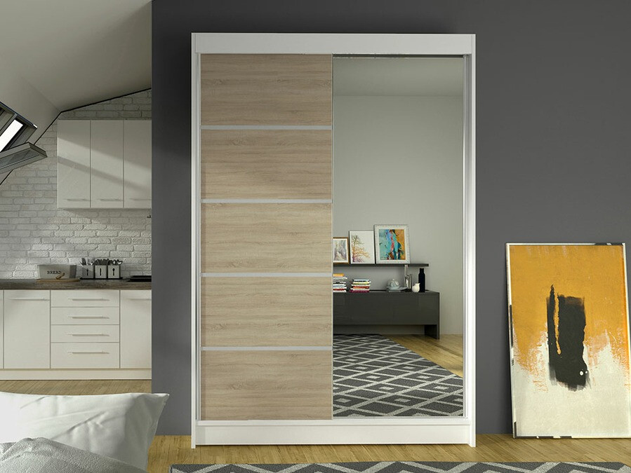 Ormar Closico 149 (Bijela + Sonoma hrast)