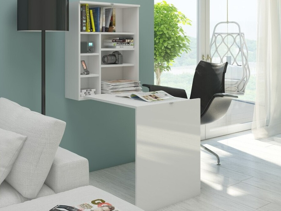 Uredski stol Gilroy 102 (Bijela + Sjajno bijela)