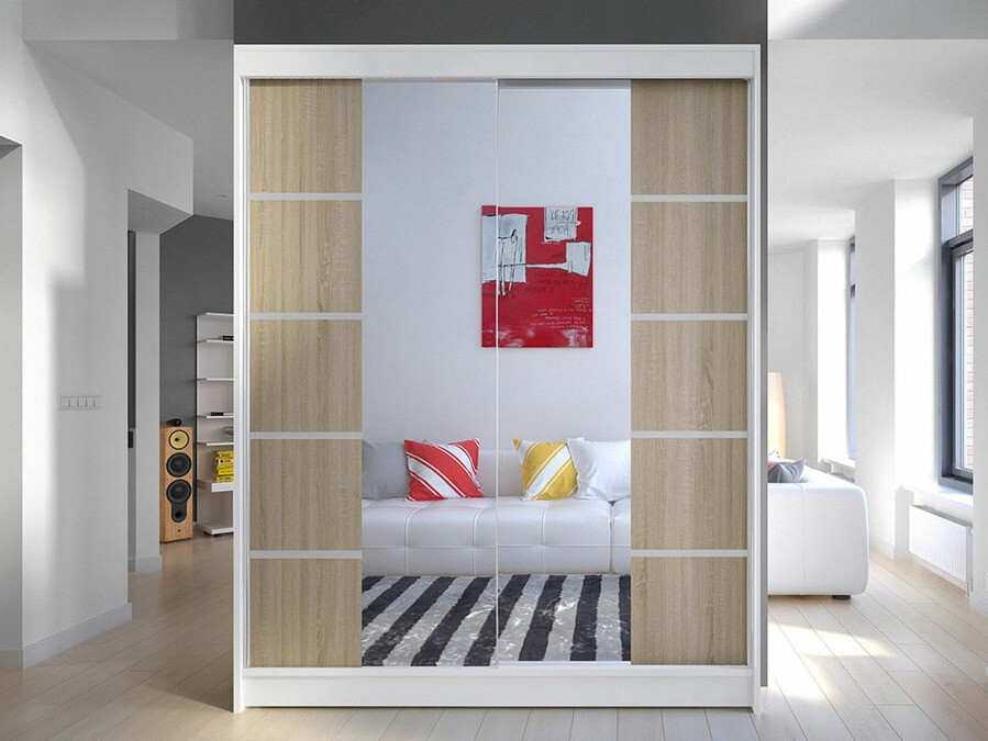 Ormar Closico 146 (Bijela + Sonoma hrast)