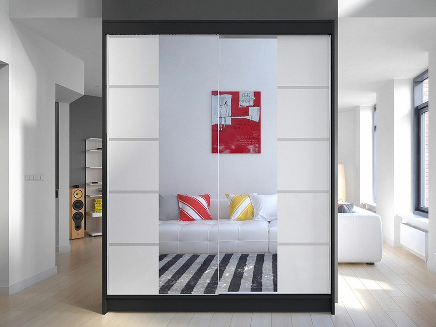 Ormar Closico 146 (Crna + Bijela)