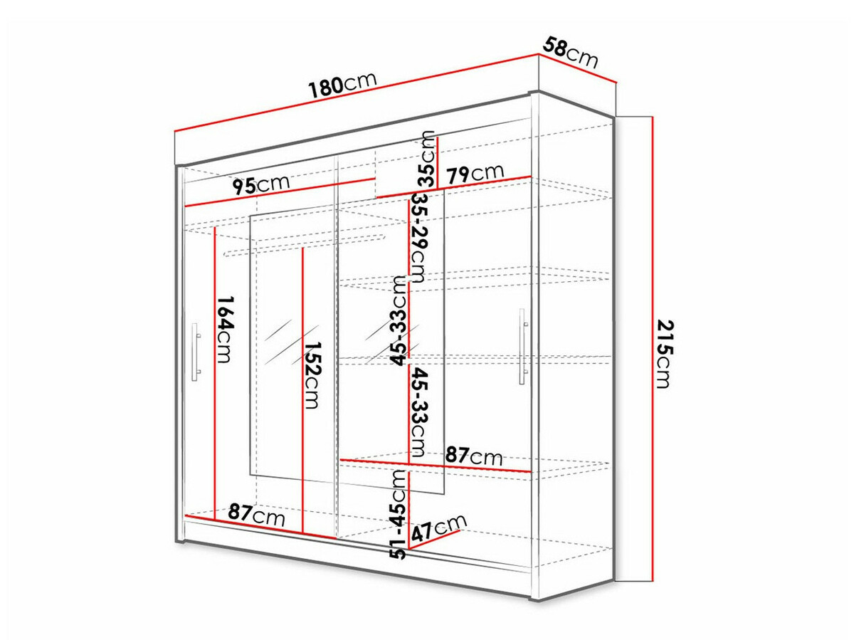 Ormar Closico Pallor VII (Crna)