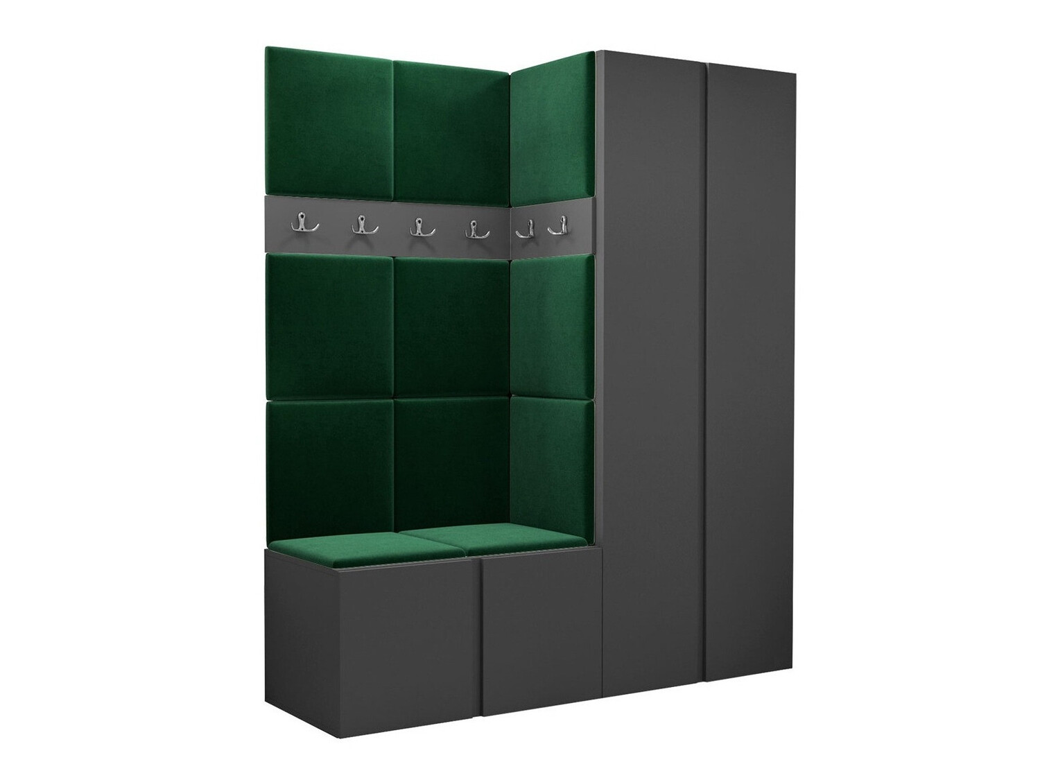 Set za hodnik Hartford 266 (Grafit)