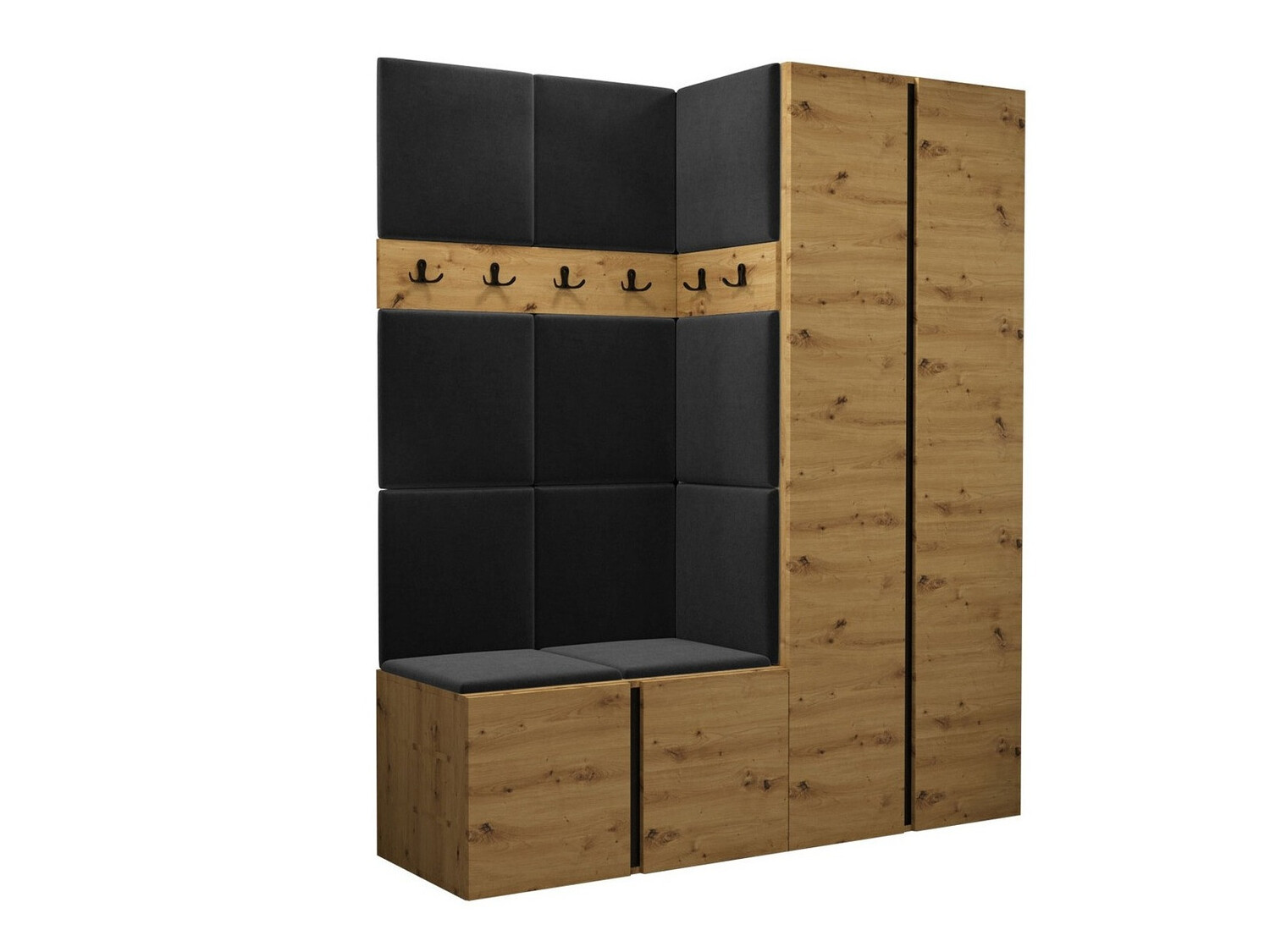 Set za hodnik Pinis III (Hrast Artisan)