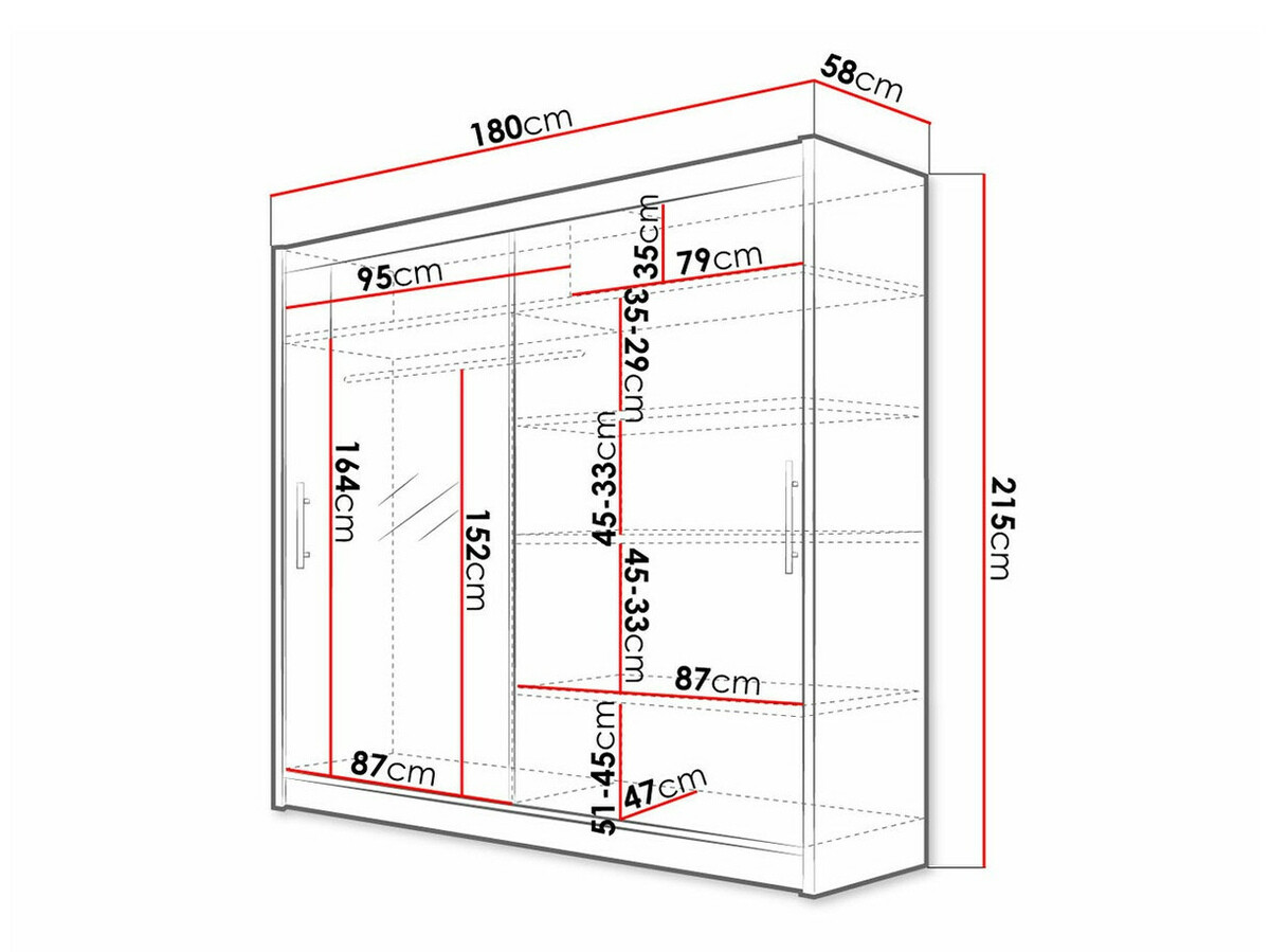 Ormar Closico 107 (Crna)