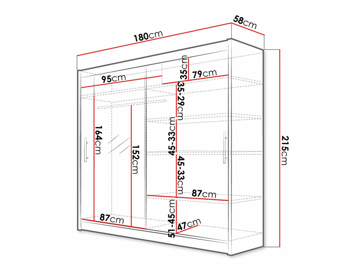 Ormar Closico Pallor VI (Bijela)