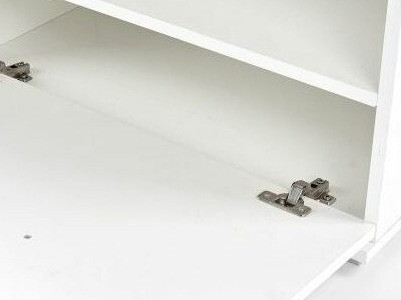 Ormarić za cipele Cirveso 117 (Bijela + Sjajno bijela + Siva)