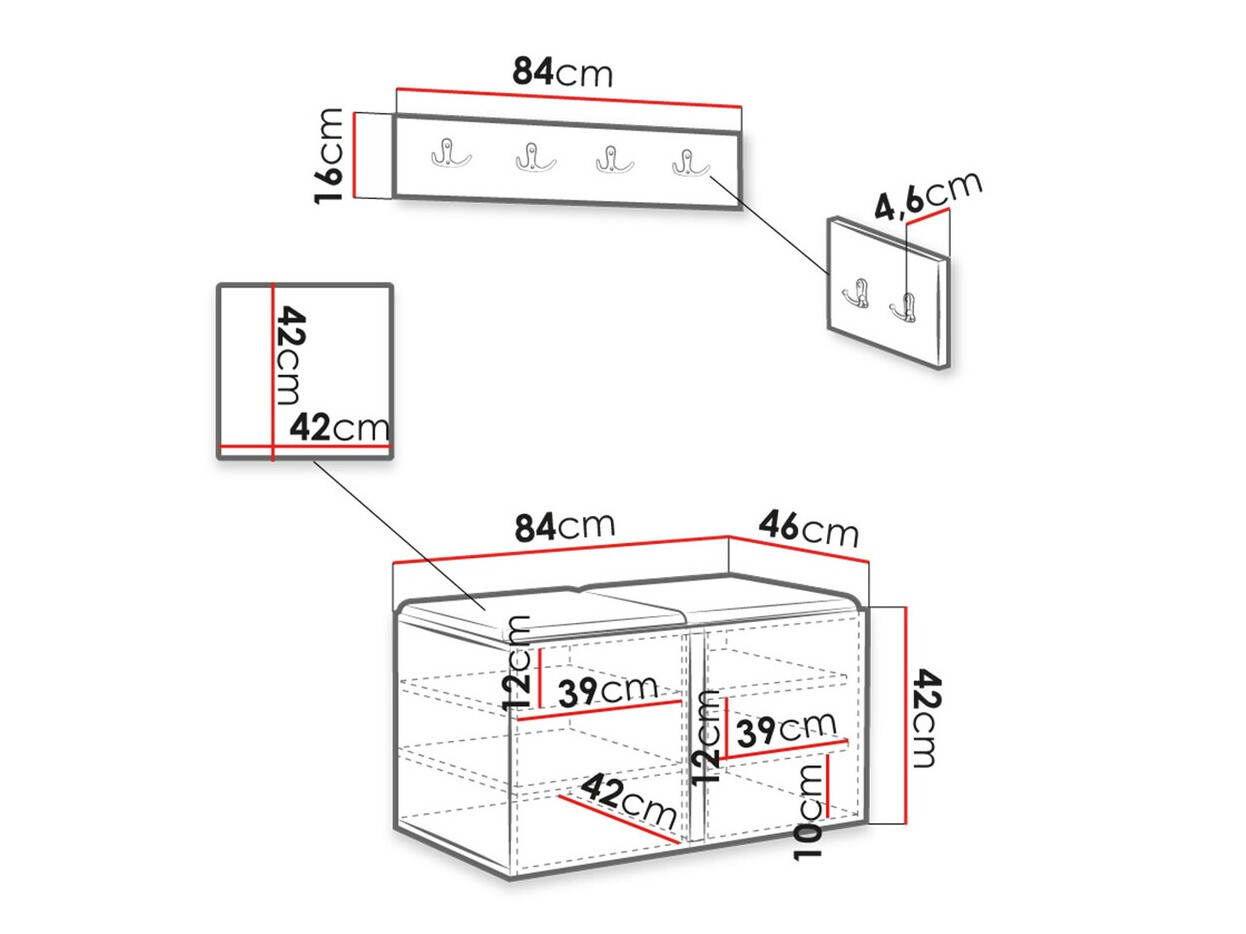 Set za hodnik Hartford 275 (Manila 02)