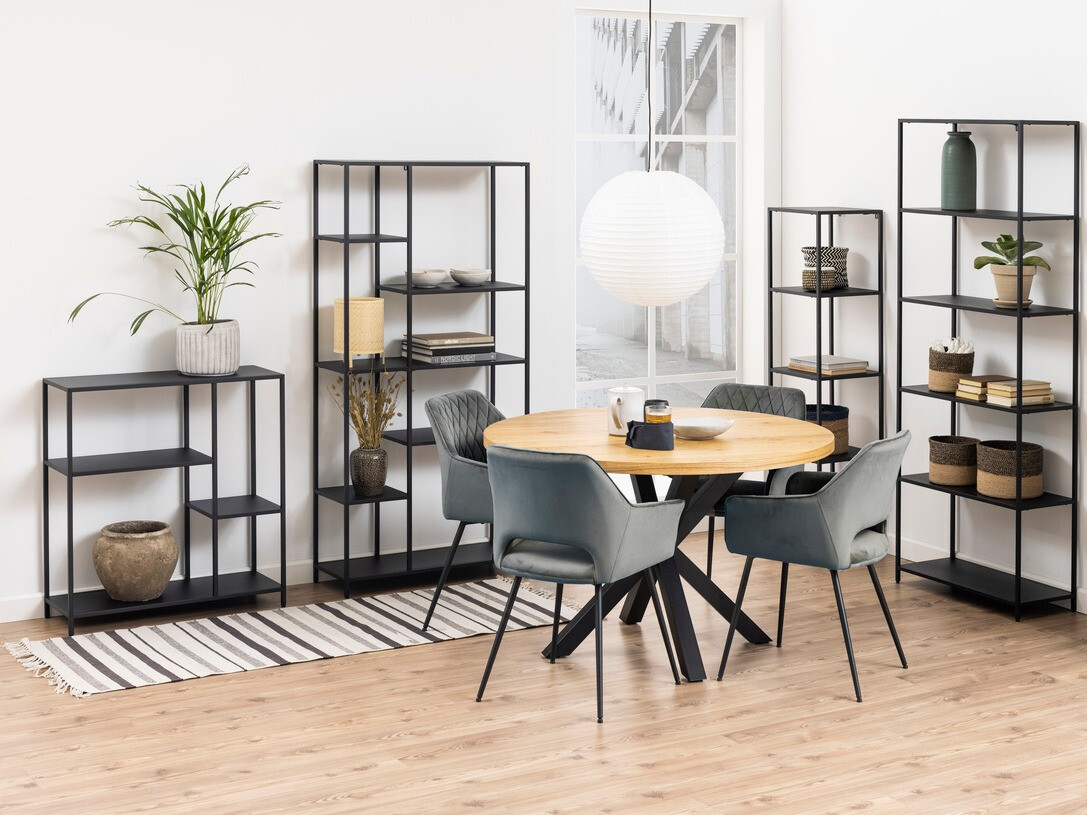 Polica Norsica Teruva 103 (Crna)