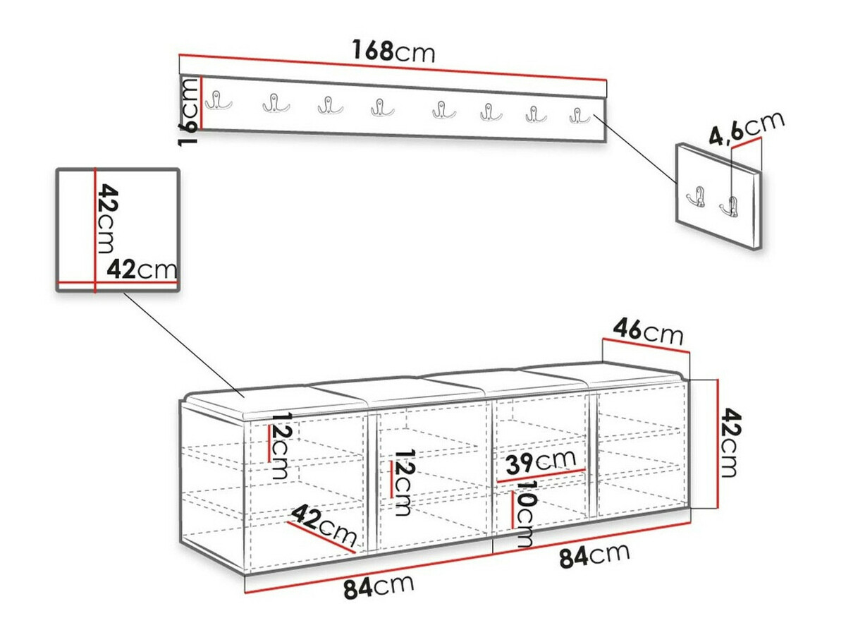 Set za hodnik Hartford 276 (Manila 02)