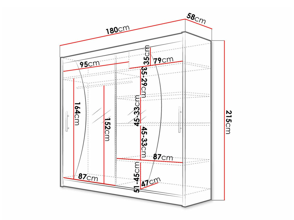 Ormar Closico 115 (Crna)