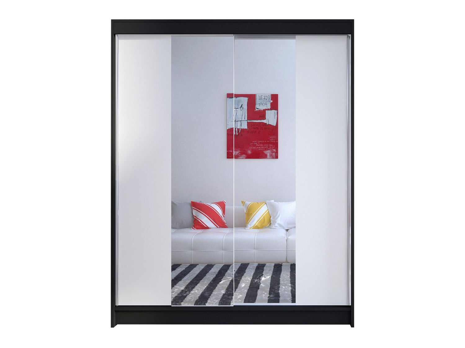 Ormar Closico 141 (Crna + Bijela)