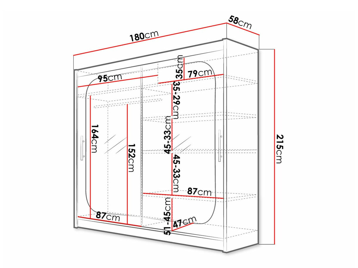 Ormar Closico Pallor VIII (Bijela)