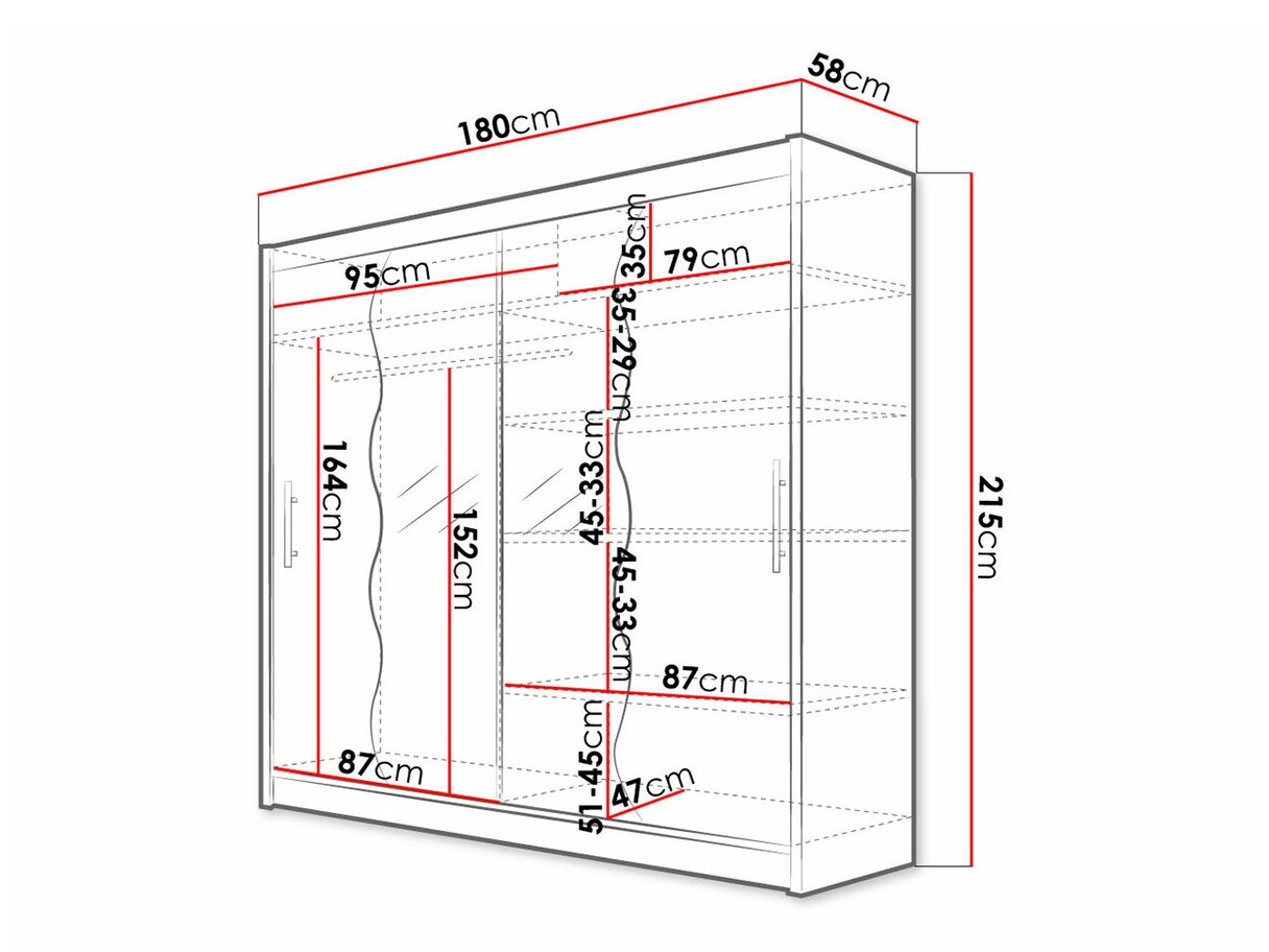 Ormar Closico Pallor X (Crna)