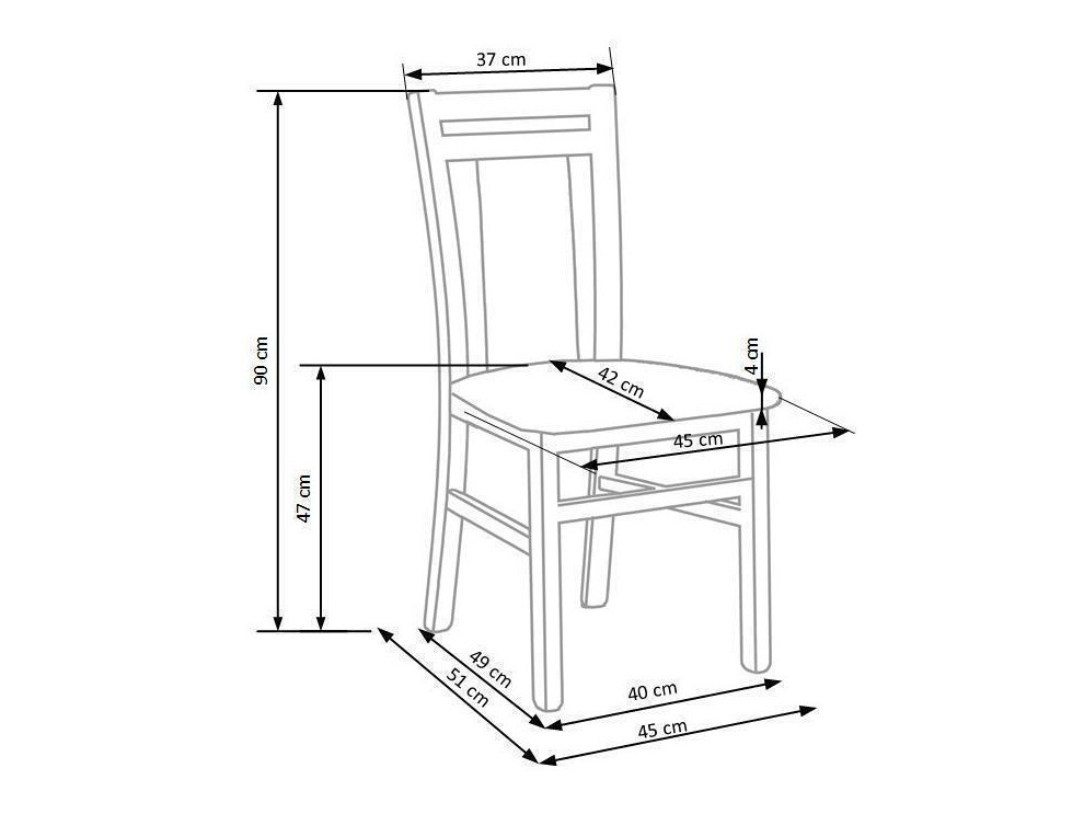 Stolica Houston 550 (Hrast u boji meda + Bež)