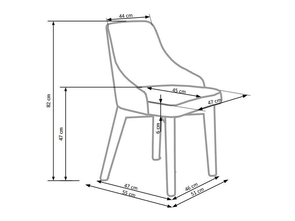 Stolica Houston 577 (Siva + Sonoma hrast)