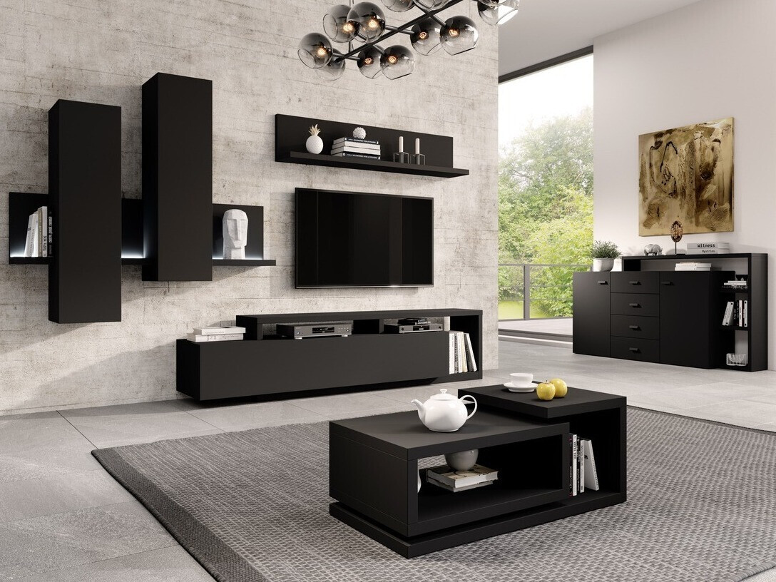 Dnevni boravak Lutiva 100 (Mat crna)