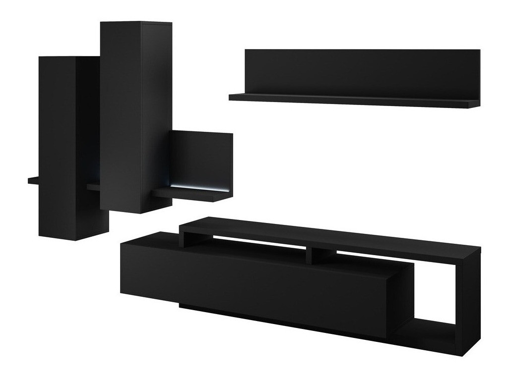 Set za dnevni boravak Lutiva 100 (Mat crna)