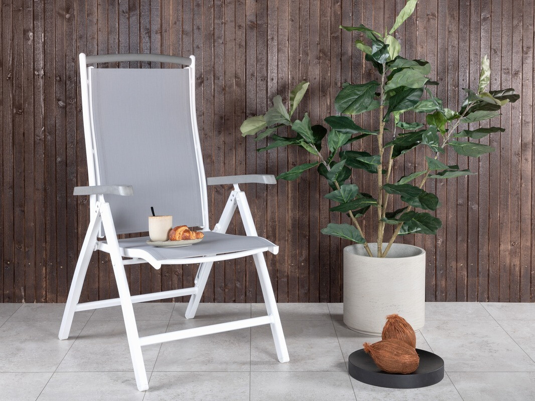 Vrtna stolica Dallas 742 (Siva + Bijela)