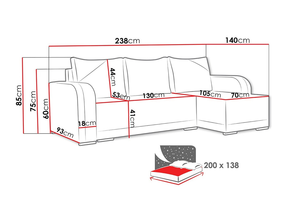 Kutna garnitura Boulder 102 (Twist 19 + Twist 23)