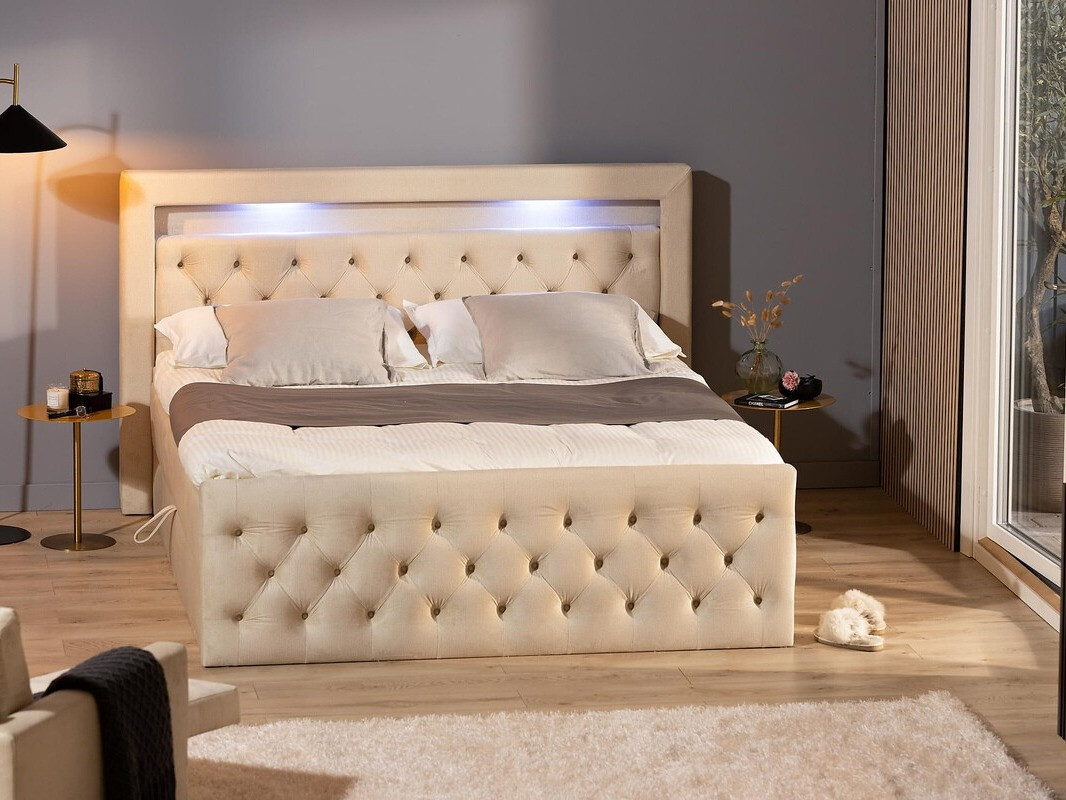 Boxspring krevet Seattle 132 (Monolith 04)