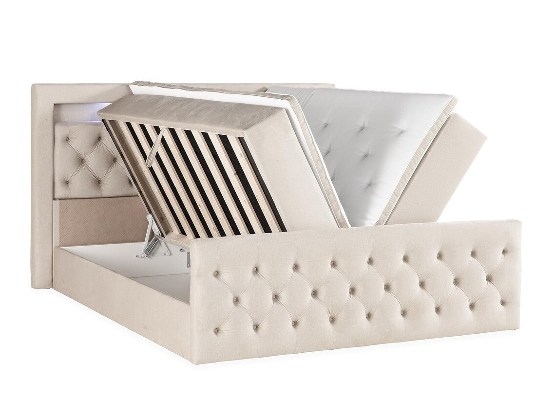 Boxspring krevet Seattle 132 (Monolith 04)