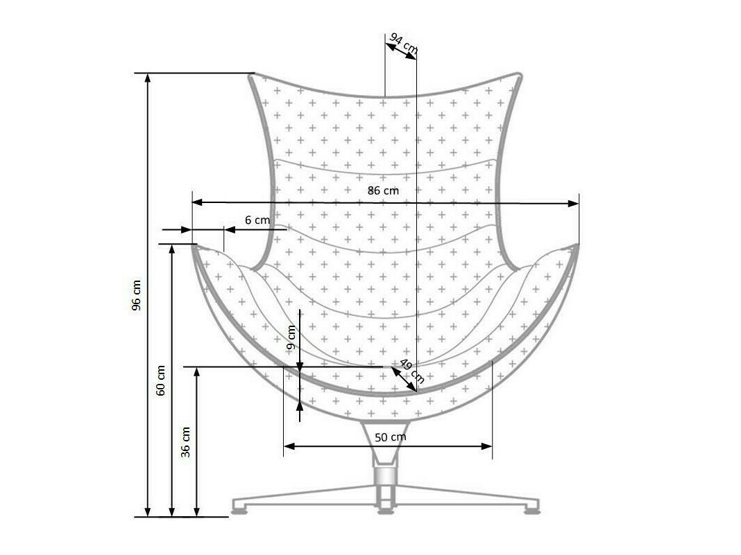 Fotelja Houston Laetus (Smeđa)