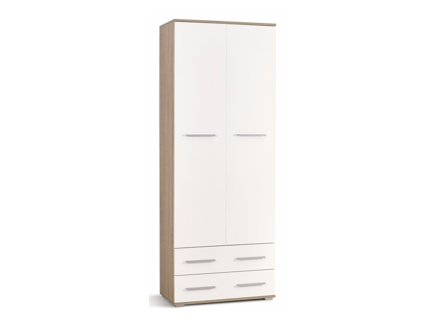 Polica Cirveso 107 (Sonoma hrast + Sjajno bijela)