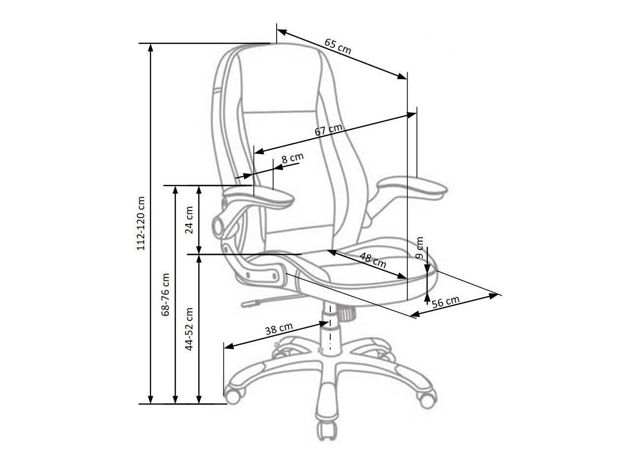 Uredska stolica Houston 569 (Siva + Bijela)