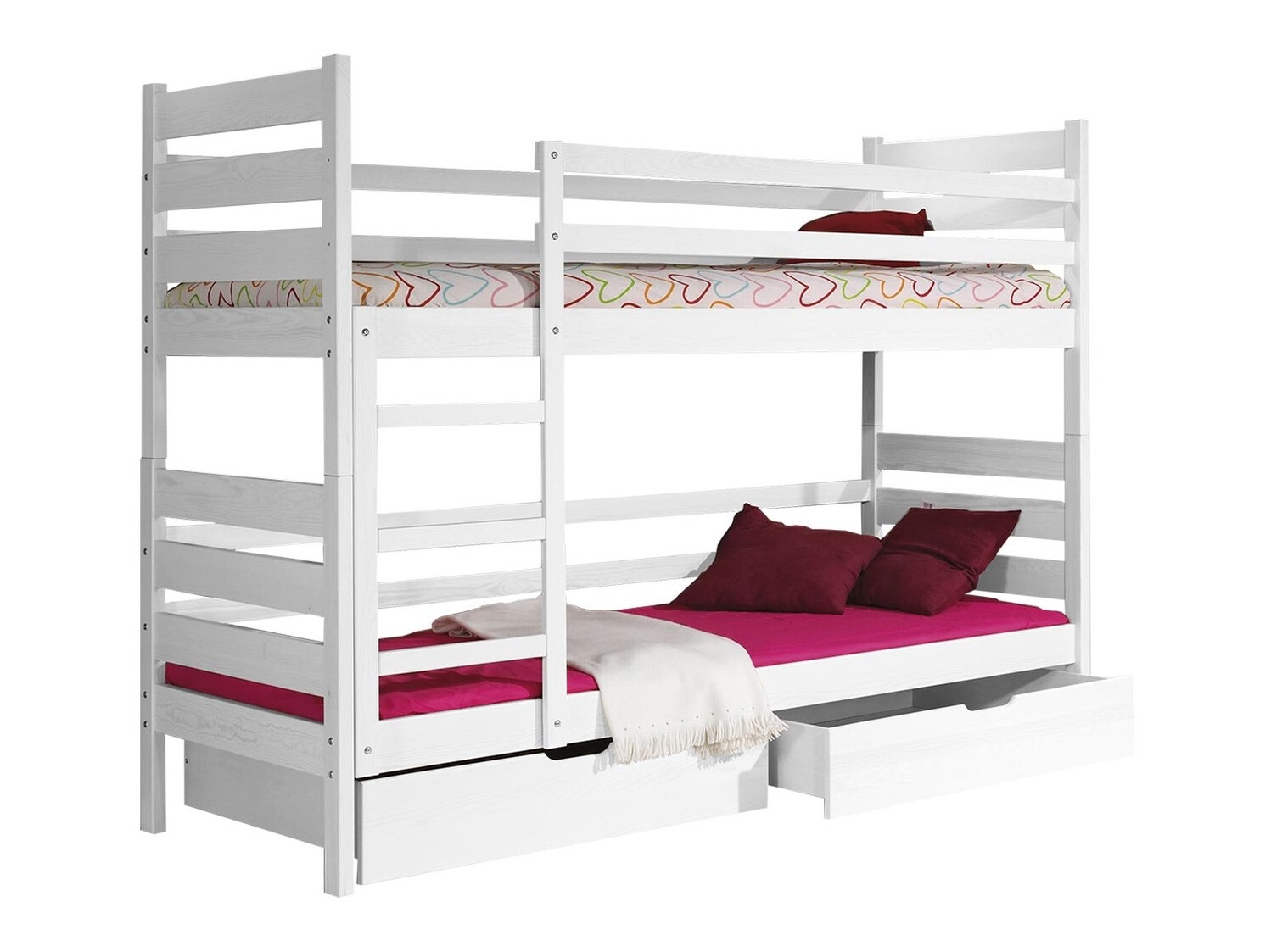 Dvokatan krevet Ogden 100 (Bijela)