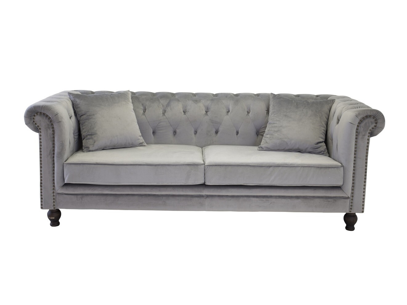 Sofa chesterfield Dallas 255 (Svijetlo siva)