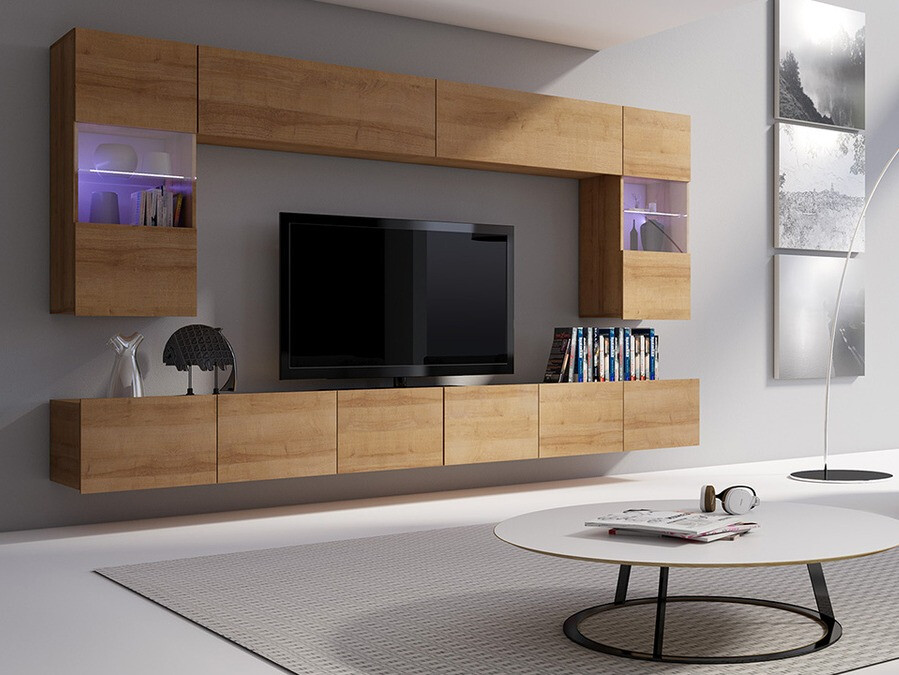 Set za dnevni boravak Tivdalu 105 (Zlatni hrast)