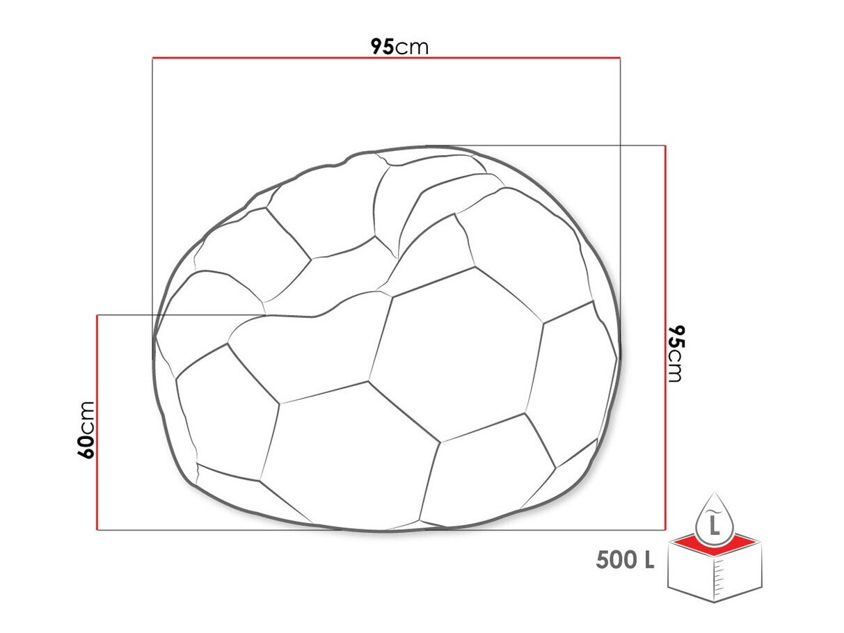Vreća za sjedenje Comfivo Pectus (Bijela + Crna)