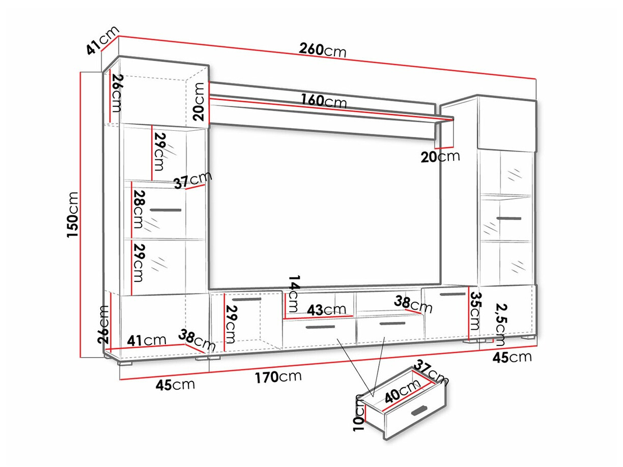Set za dnevni boravak Topeka 112