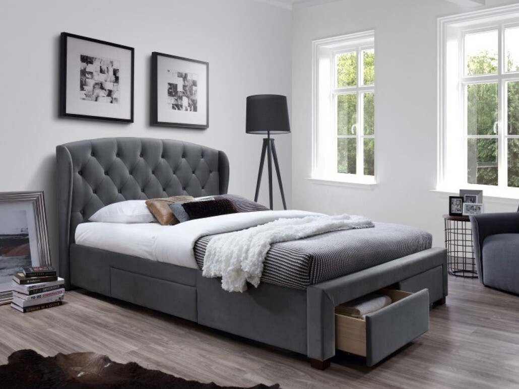 Krevet Houston 1024 (Siva)