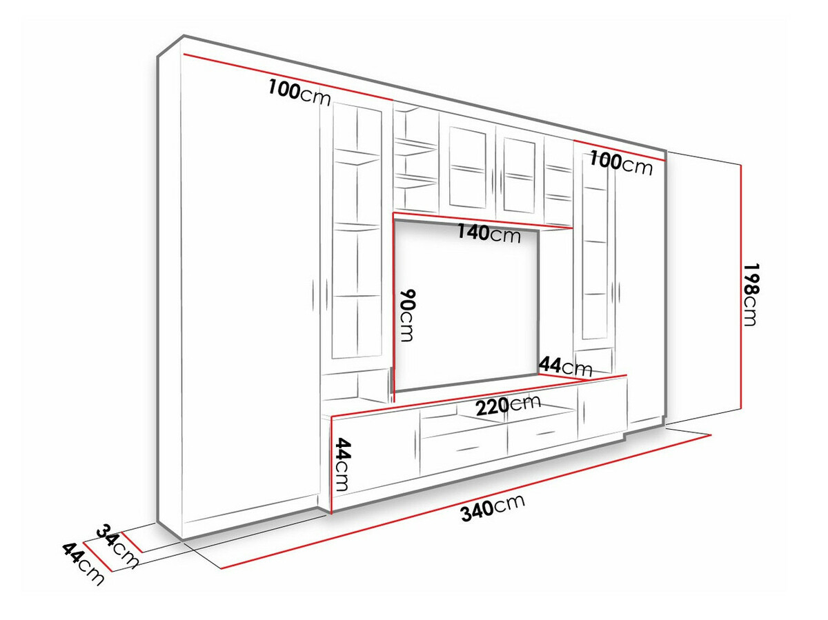 Set za dnevni boravak Bacces (Sonoma hrast)