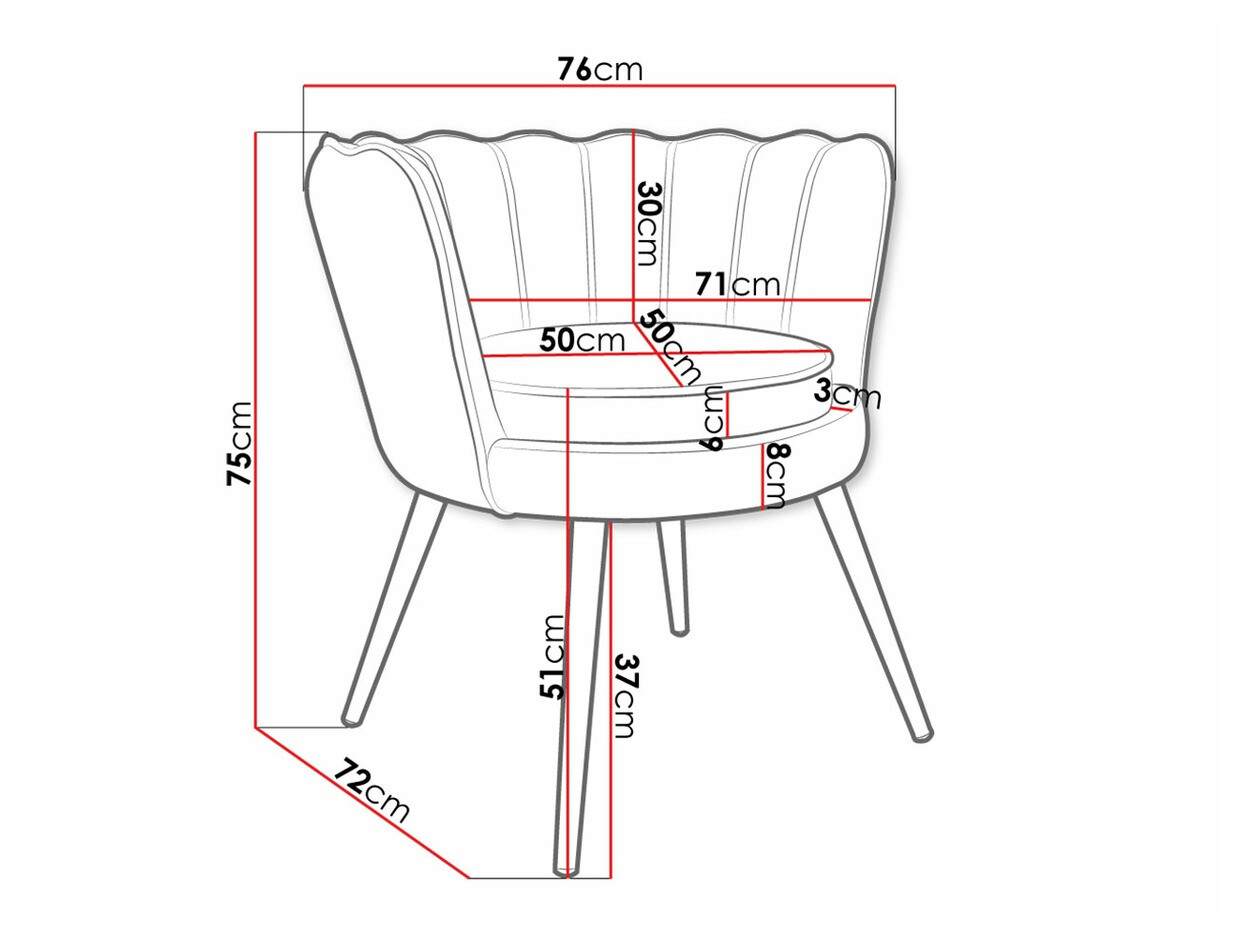 Fotelja Comfivo Univae (Siva + Zlatna)