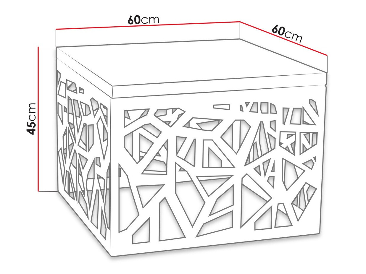 Stolić za kavu Germantown 102 (Mat crna + Sjajno bijela)