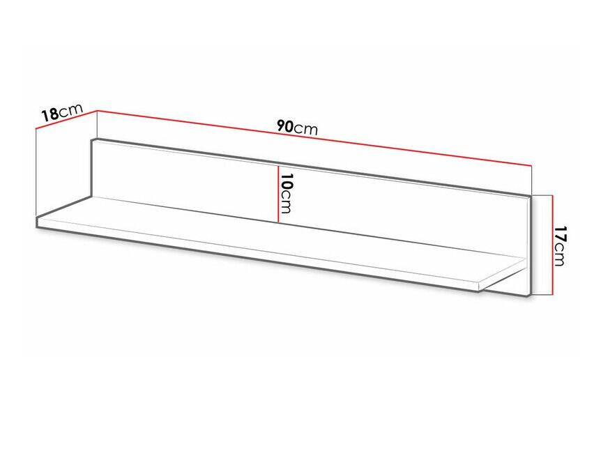 Zidna polica Florevi 108