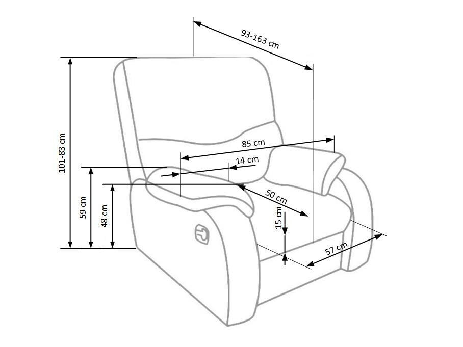 Podesiva fotelja Houston 564 (Crna)