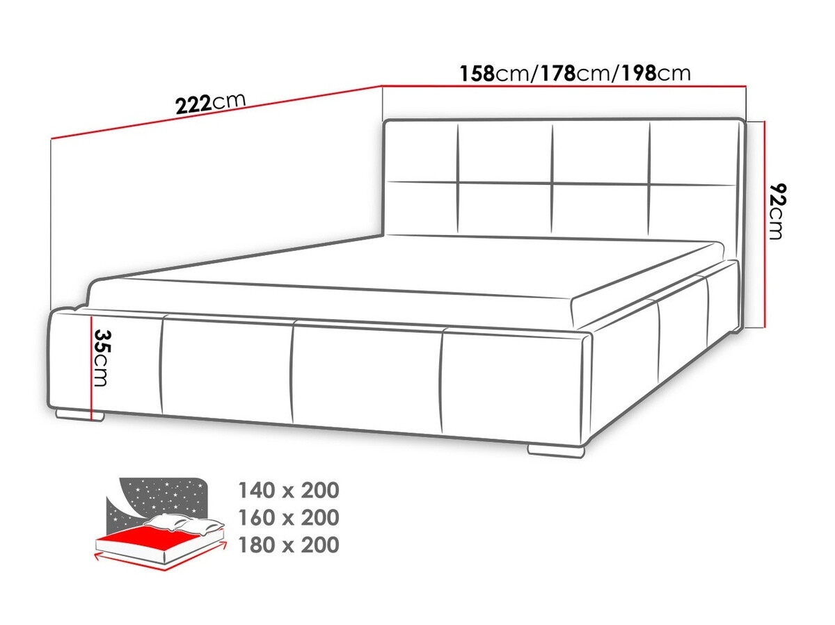 Krevet Lyra (Soft 020)