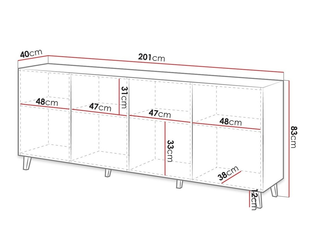 Ormarić Levmari 101 (Bijela)
