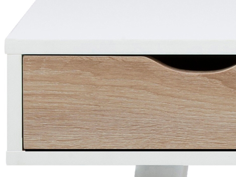 Uredski stol Norsica 113 (Bijela + Hrast)