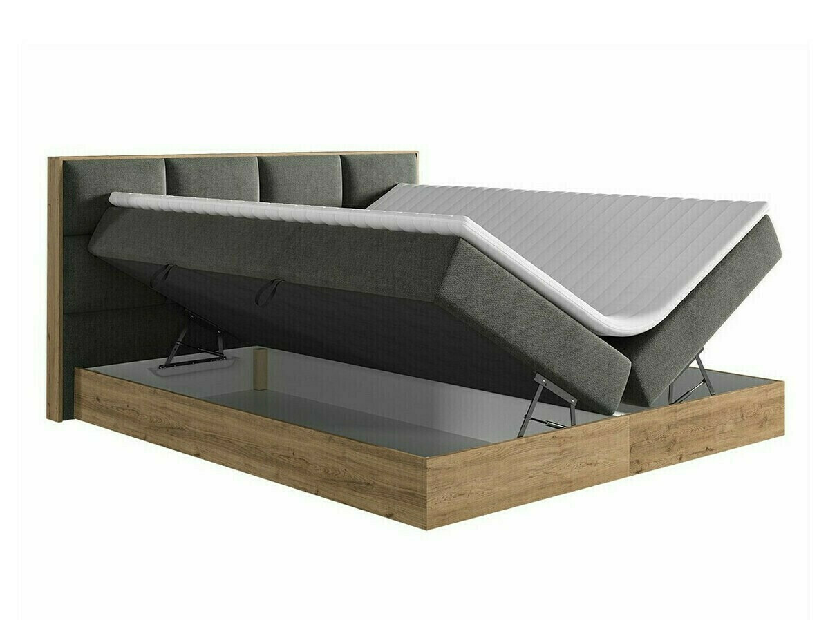 Boxspring krevet ComfiDream 165 (Zlatni hrast + Soro 21)