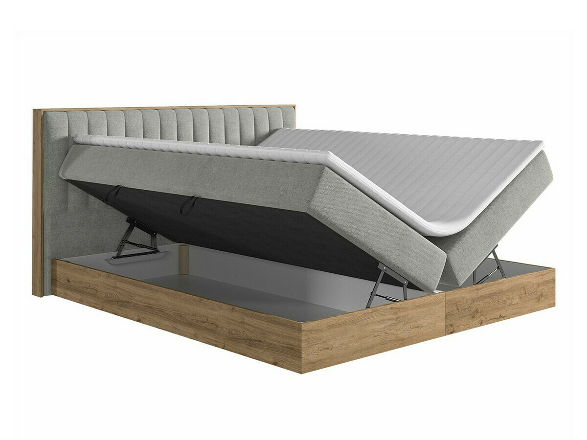 Boxspring krevet ComfiDream 166 (Zlatni hrast + Soro 21)