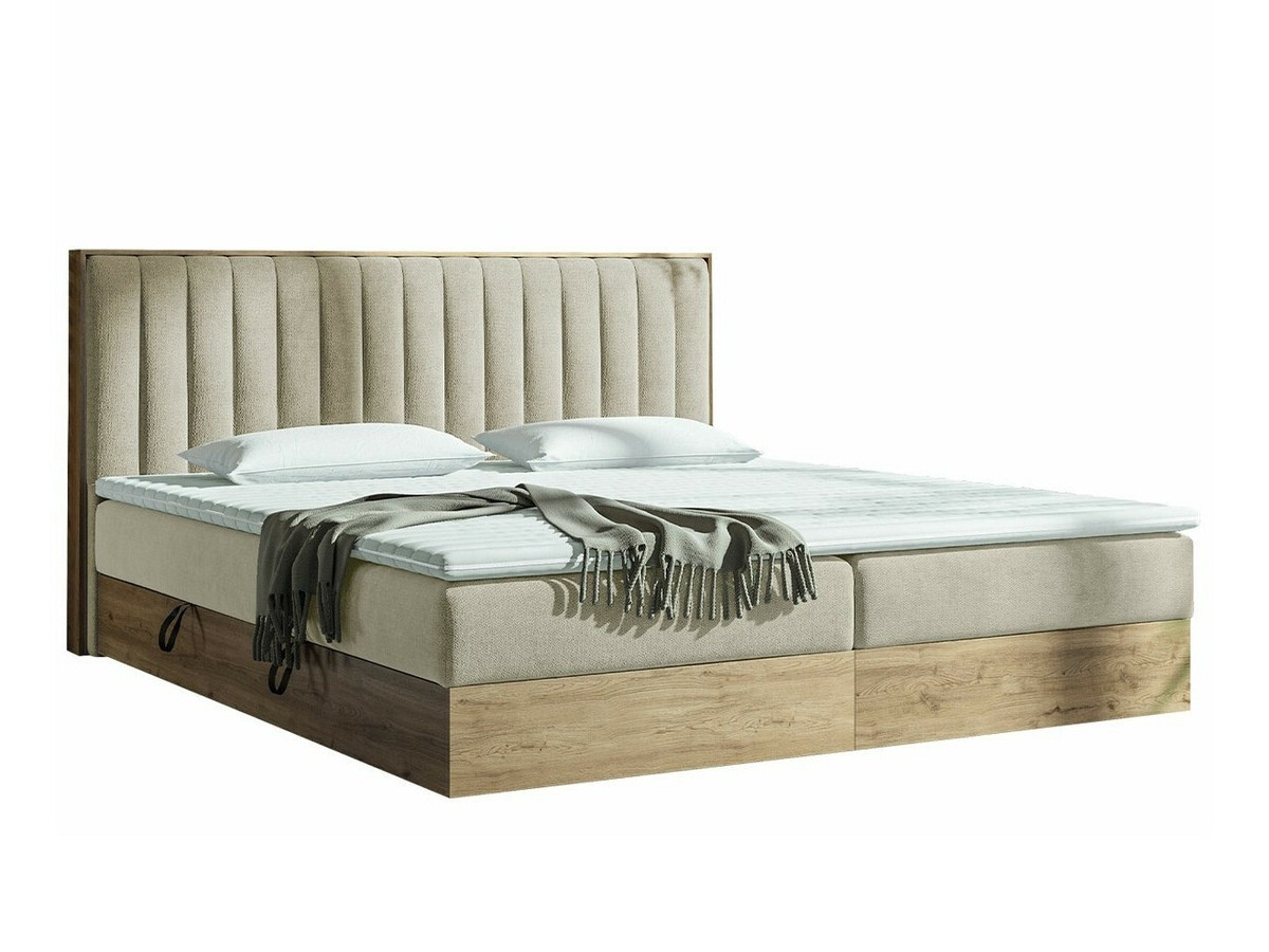 Boxspring krevet ComfiDream 166 (Zlatni hrast + Soro 21)