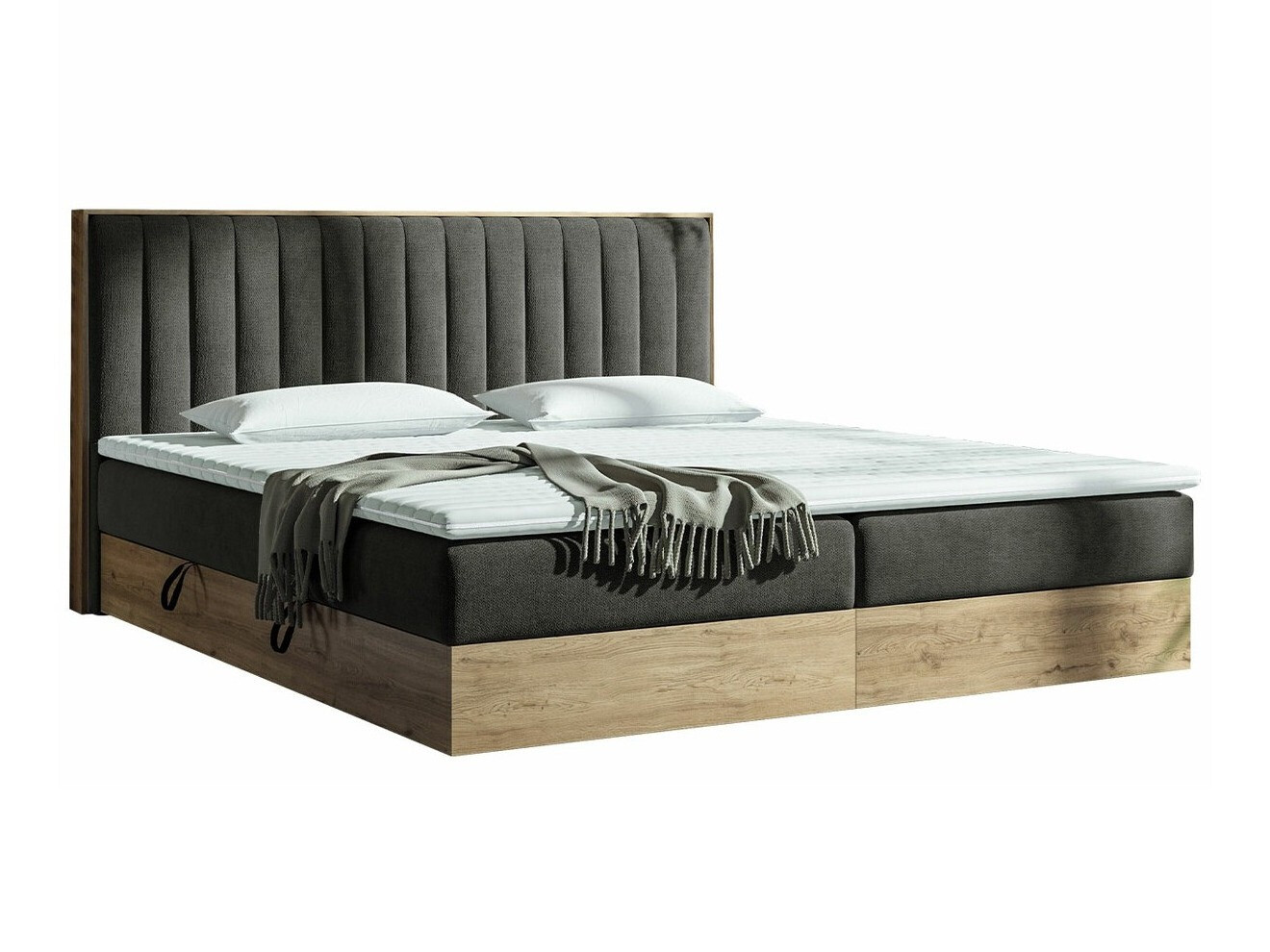 Boxspring krevet ComfiDream Odelra (Zlatni hrast + Soro 24)