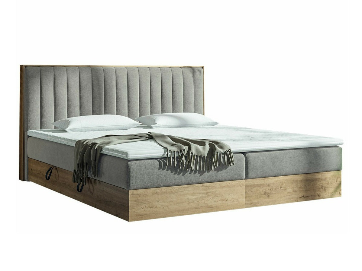 Boxspring krevet ComfiDream Odelra (Zlatni hrast + Soro 90)
